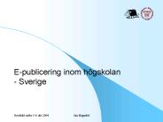 E-publicering inom h