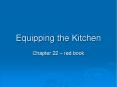 Equipping the Kitchen PowerPoint PPT Presentation