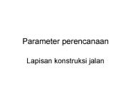 Parameter perencanaan