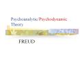Psychoanalytic/Psychodynamic Theory PowerPoint PPT Presentation
