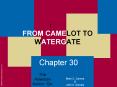FROM CAMELOT TO WATERGATE PowerPoint PPT Presentation