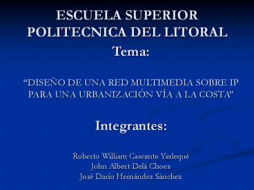 ESCUELA SUPERIOR POLITECNICA DEL LITORAL