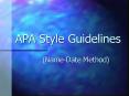 APA Style Guidelines PowerPoint PPT Presentation