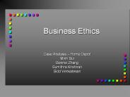 Business Ethics