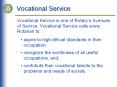 Vocational Service PowerPoint PPT Presentation