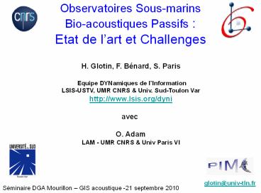 Observatoires%20Sous-marins%20Bio-acoustiques%20Passifs%20:%20Etat%20de%20l