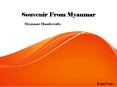 Souvenir from Myanmar PowerPoint PPT Presentation