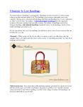 5 Reasons To Love Handbags PowerPoint PPT Presentation