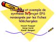 Consignes et exemple de synth PowerPoint PPT Presentation