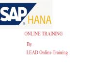 Best Sap Hana Online Training Course With Certification