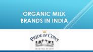Organic Milk Brands in India