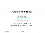 Character Strings