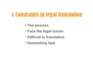 4 Constraints in legal translation