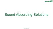 Sound Absorbing Solution
