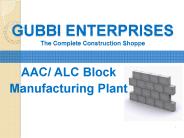 AAC Block Plant Consultant in India
