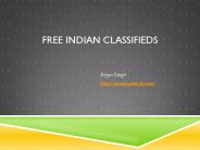 Indian Classified Advertisement