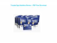 Trouble Spot Nutrition Review – PDF Free Download