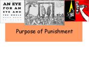 Purpose of Punishment