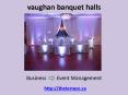 banquet halls PowerPoint PPT Presentation