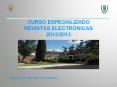 CURSO ESPECIALIZADO REVISTAS ELECTR PowerPoint PPT Presentation
