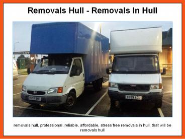 Commercial Removals Hull
