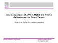 Inter-Comparisons of AATSR, MERIS and ATSR-2 Calibrations using Desert Targets PowerPoint PPT Presentation