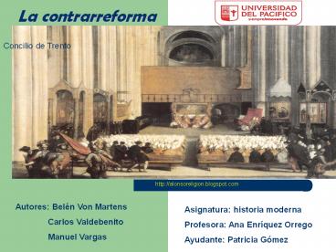 La contrarreforma