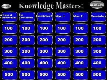 Articles of Confederation