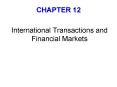 International Transactions and Financial Markets PowerPoint PPT Presentation