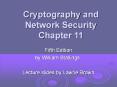 William Stallings, Cryptography and Network Security 5/e PowerPoint PPT Presentation