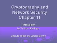 William Stallings, Cryptography and Network Security 5/e