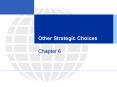 Other Strategic Choices PowerPoint PPT Presentation