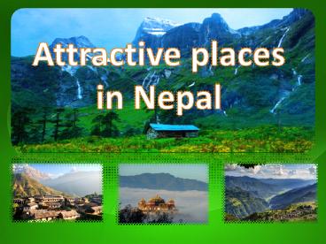 Attractive Places in Nepal