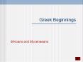 Greek Beginnings PowerPoint PPT Presentation