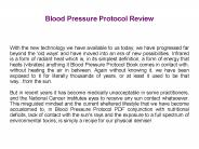 Blood Pressure Protocol Review