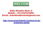 How To Do Protection Spells