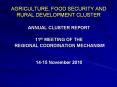 AGRICULTURE, FOOD SECURITY AND RURAL DEVELOPMENT CLUSTER PowerPoint PPT Presentation