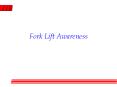 Fork Lift Awareness PowerPoint PPT Presentation