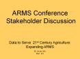 Data to Serve 21st Century Agriculture: Expanding ARMS PowerPoint PPT Presentation