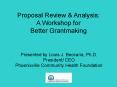 Proposal Review PowerPoint PPT Presentation