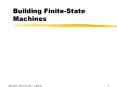Building Finite-State Machines PowerPoint PPT Presentation