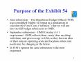 Purpose of the Exhibit 54 PowerPoint PPT Presentation