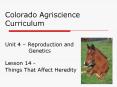 Colorado Agriscience Curriculum  Unit 4  PowerPoint PPT Presentation