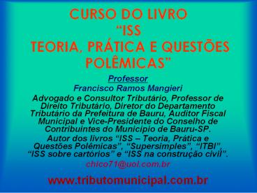 CURSO DO LIVRO 