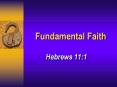 Fundamental%20Faith PowerPoint PPT Presentation