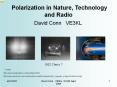 Polarization in Nature, Technology and Radio PowerPoint PPT Presentation