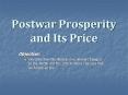 Postwar Prosperity and Its Price PowerPoint PPT Presentation