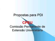 Propostas para PDI