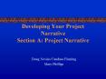 Developing Your Project Narrative Section A: Project Narrative PowerPoint PPT Presentation