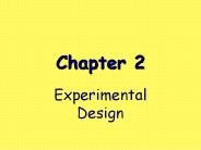 Experimental Design